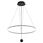 Светодиодная люстра Black LED Circle and Ball Lamp варинант исполнения - 2 | Loft Concept в Волгограде