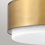 Потолочный светильник круглой формы с белым матовым плафоном Hinkley варинант исполнения - 2 | Loft Concept в Волгограде