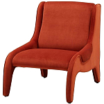 Дизайнерское кресло оранжевое в мягкой велюровой обивке Granger Armchair Orange варинант исполнения - 1 | Loft Concept в Волгограде