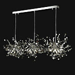 Люстра подвесная из трех частей с металлическими круглыми элементами Terzani Argent варинант исполнения - 9 | Loft Concept в Волгограде