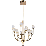 Люстра с декором в виде кристаллов из хрусталя Kenneth Crystal Stone Chandelier 12 варинант исполнения - 2 | Loft Concept в Волгограде