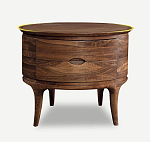 Прикроватный столик из дерева с 2-мя ящиками Moon Walnut Furniture варинант исполнения - 6 | Loft Concept в Волгограде