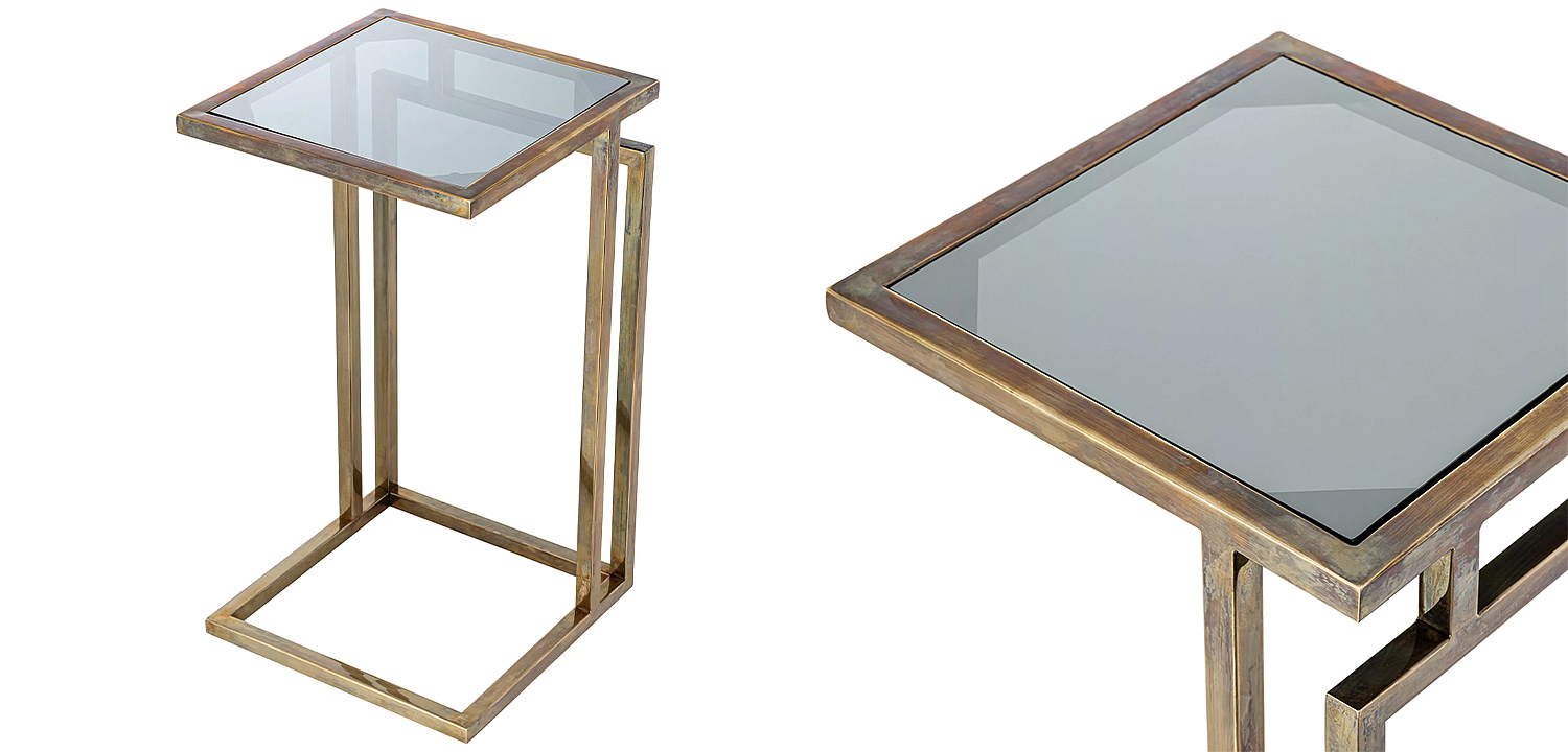 Приставной стол Eichholtz Side Table Marcus Brass Приставной стол Eichholtz Side Table Marcus Brass - Loft-Concept в Волгограде