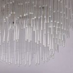 Люстра круглая с прозрачными стеклянными трубками Nembus варинант исполнения - 6 | Loft Concept в Волгограде