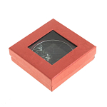 Зеркало карманное двухстороннее круглое из натурального камня Серафинит в подарочной упаковке Silver Stone Mirrors варинант исполнения - 4 | Loft Concept в Волгограде