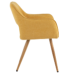 Стул в рогожке желтого цвета NEASAN STOOL варинант исполнения - 5 | Loft Concept в Волгограде