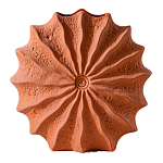 Ваза керамическая в виде круглой терракотовой морской раковины Galapagos варинант исполнения - 1 | Loft Concept в Волгограде