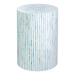 Столик с инкрустацией с перламутровым узором Dominic Blue варинант исполнения - 1 | Loft Concept в Волгограде