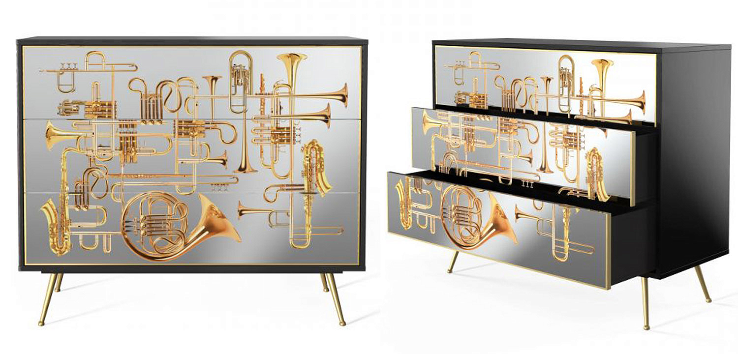 Комод Seletti Chest of Three Drawers Trumpets Комод Seletti Chest of Three Drawers Trumpets - Loft-Concept в Волгограде