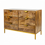 Комод с выдвижными ящиками и фактурным фасадом Termite варинант исполнения - 3 | Loft Concept в Волгограде