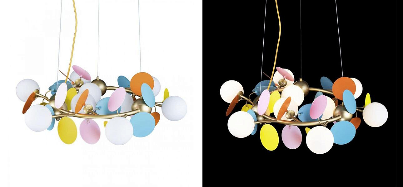 Люстра MATISSE Chandelier circle multicolor диаметр 70 Люстра MATISSE Chandelier circle multicolor диаметр 70 - Loft-Concept в Волгограде