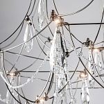 Люстра с каркасом из тонких металлических нитей и хрустальными подвесками Crystal Metal Threads Chandelier 60 варинант исполнения - 2 | Loft Concept в Волгограде