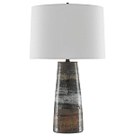 Настольная лампа с конусовидным тканевым абажуром Rock варинант исполнения - 1 | Loft Concept в Волгограде