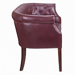 Диван из натуральной кожи на 4-х деревянных ножках из массива бука Chloe Leather Seating vine варинант исполнения - 2 | Loft Concept в Волгограде