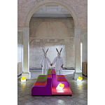 Дизайнерский кофейный стол на круглых ножках Poltronova T02 Pink Coffee Table варинант исполнения - 10 | Loft Concept в Волгограде