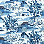 Ткань Blue landscape синий пейзах T3-89 варинант исполнения - 1 | Loft Concept в Волгограде