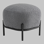 Пуф Стоун букле Fluffy темно-серый варинант исполнения - 1 | Loft Concept в Волгограде