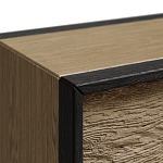 Комод 8 ящиков с подсветкой на рельефном фасаде Warm Industrial варинант исполнения - 8 | Loft Concept в Волгограде