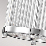 Подвесной светильник цвета хром с рифленым стеклянным цилиндрическим плафоном в современном стиле Feiss варинант исполнения - 6 | Loft Concept в Волгограде