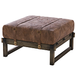 Пуф Duncan винтажная коричневая кожа  варинант исполнения - 2 | Loft Concept в Волгограде