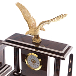 Настольный письменный набор из природного камня обсидиана с декором в виде орла Golden Eagle варинант исполнения - 2 | Loft Concept в Волгограде