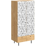 Шкаф с принтом Floral notes варинант исполнения - 1 | Loft Concept в Волгограде