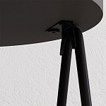 Стол приставной с 2-мя круглыми столешницами цвета антрацит ESSEL SIDE TABLE ANTHRACITE варинант исполнения - 1 | Loft Concept в Волгограде