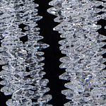 Люстра многоярусная с каркасом из металла и прозрачными подвесками FAIRYTREE Light варинант исполнения - 7 | Loft Concept в Волгограде