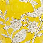 Настольная лампа желтая с изображением белых птиц Flight Among Acacia варинант исполнения - 6 | Loft Concept в Волгограде