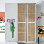 Шкаф с двумя дверцами из плетеного ротанга Tomio Wicker Furniture варинант исполнения - 9 | Loft Concept в Волгограде