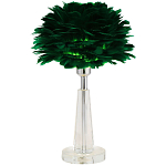 Настольная лампа с перьями Plumage Green Table Lamp варинант исполнения - 1 | Loft Concept в Волгограде