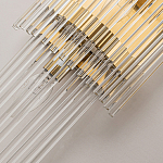 Бра с золотистым основанием и прозрачными трубками Nembus варинант исполнения - 3 | Loft Concept в Волгограде