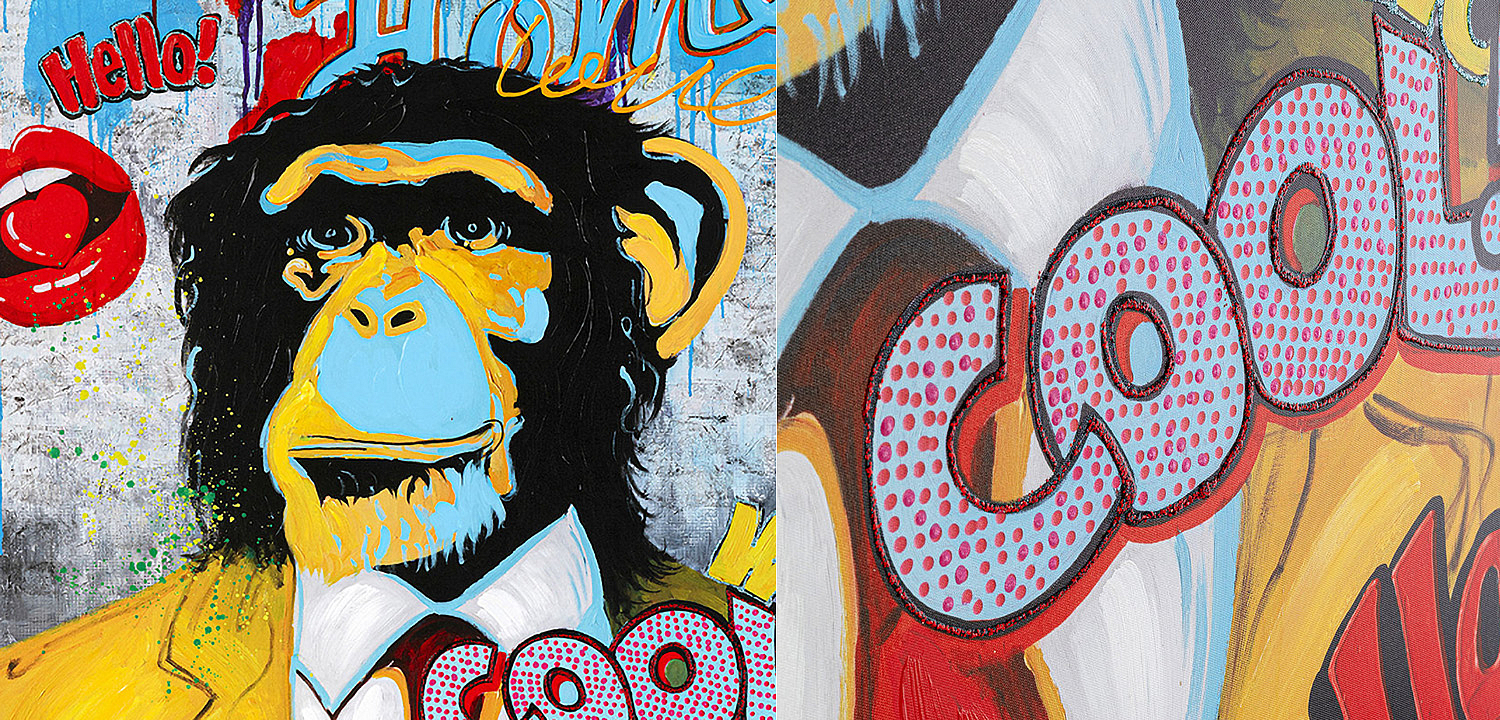 Картина Monkey multicolor Картина Monkey multicolor - Loft-Concept в Волгограде