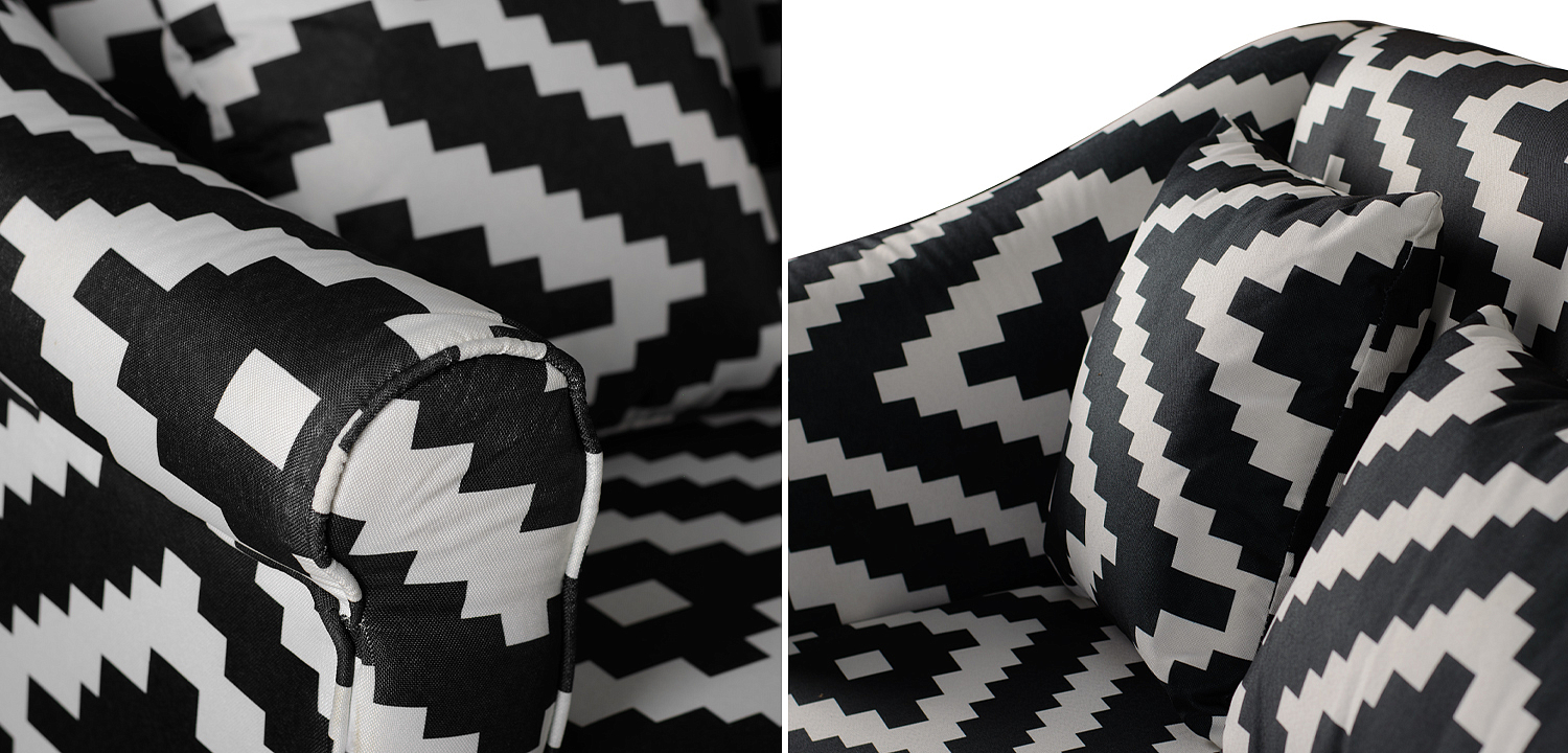 Диван KELIM Ornament black and white sofa Диван KELIM Ornament black and white sofa - Loft-Concept в Волгограде