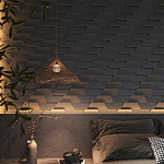 Гипсовая 3D Панель FIN варинант исполнения - 1 | Loft Concept в Волгограде