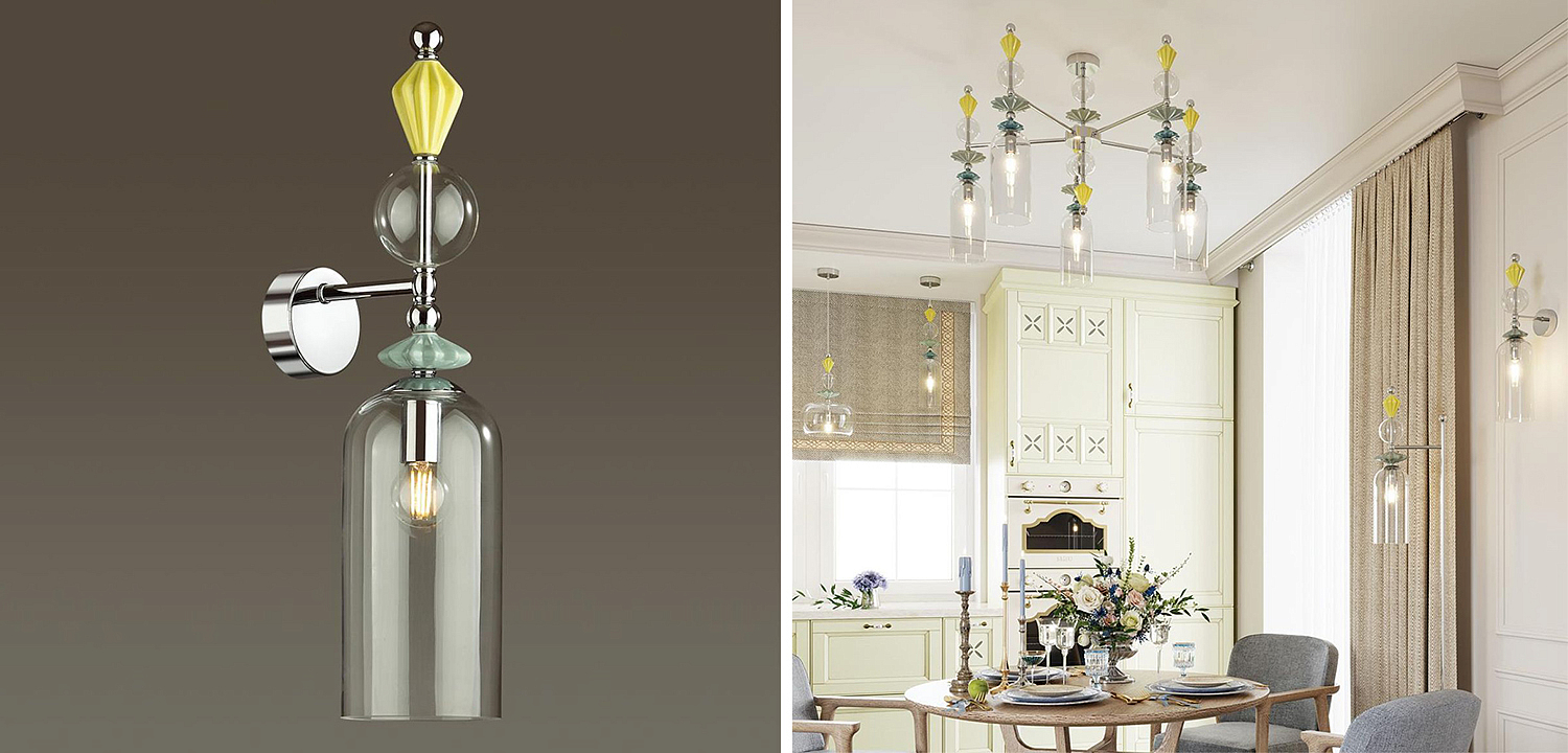 Бра Iris Glas wall lamp B chrome Бра Iris Glas wall lamp B chrome - Loft-Concept в Волгограде