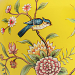 Настольная лампа желтая с изображением птиц Slip Away варинант исполнения - 6 | Loft Concept в Волгограде