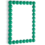 Настенное зеркало в зеленой раме Nya Green Mirror варинант исполнения - 2 | Loft Concept в Волгограде