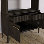 Стеллаж Primo с ящиками Темный орех варинант исполнения - 6 | Loft Concept в Волгограде