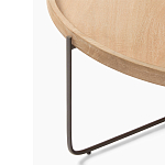 Журнальный стол с круглой деревянной столешницей Urban Style Space варинант исполнения - 1 | Loft Concept в Волгограде