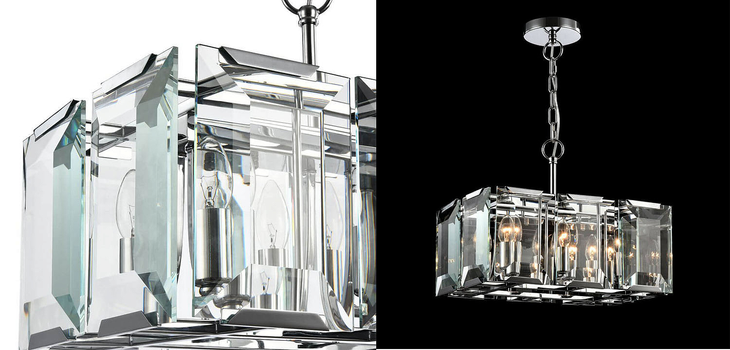 Люстра Harlow Crystal Square Chandelier chrome 6 Люстра Harlow Crystal Square Chandelier chrome 6 - Loft-Concept в Волгограде