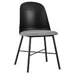 Стул из прочного пластика на металлическом основании Anora Black варинант исполнения - 1 | Loft Concept в Волгограде