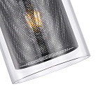 Подвесной светильник с сетчатым металлическим плафоном цилиндрической формы черный Metal Mesh варинант исполнения - 4 | Loft Concept в Волгограде