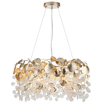Люстра с декоративными подвесками из прозрачного стекла в форме монеток FAIRYTREE Light варинант исполнения - 7 | Loft Concept в Волгограде