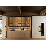 Кухонный гарнитур из камня и дерева с раздвижными дверцами TIVALÌ 2.0 Dada Engenereed Kitchen варинант исполнения - 4 | Loft Concept в Волгограде