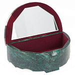 Шкатулка с мозаикой из натурального камня змеевик Stone Casket варинант исполнения - 2 | Loft Concept в Волгограде