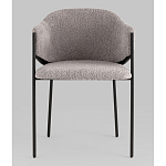 Стул Brace букле серый варинант исполнения - 4 | Loft Concept в Волгограде