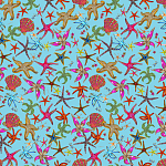 Stiletto Sideboard Blue nautical print варинант исполнения - 1 | Loft Concept в Волгограде