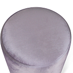 Пуф фиолетовый велюр на золотом металлическом основании Golden Belt варинант исполнения - 2 | Loft Concept в Волгограде