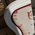 Кресло из массива бука бежевое с растительным орнаментом Raffael Beige Floral Armchair варинант исполнения - 4 | Loft Concept в Волгограде